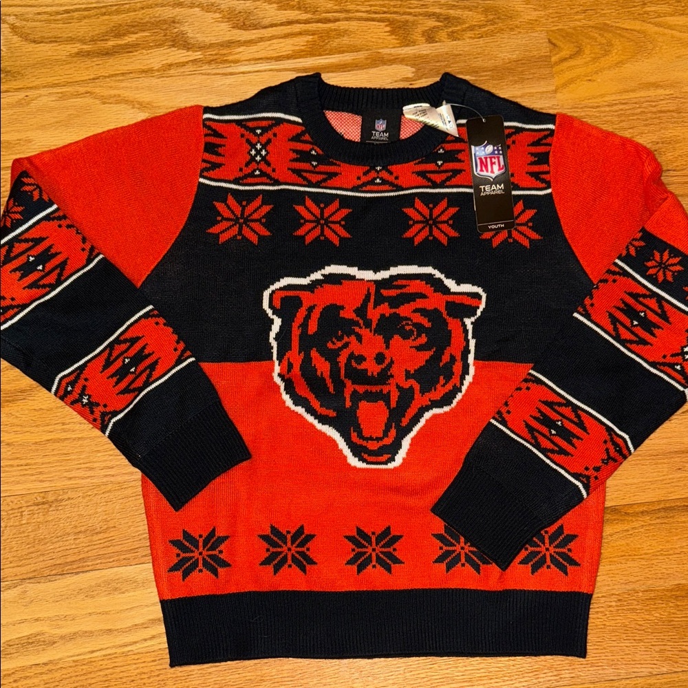 NFL Youth Chicago Bears Holiday sweater.